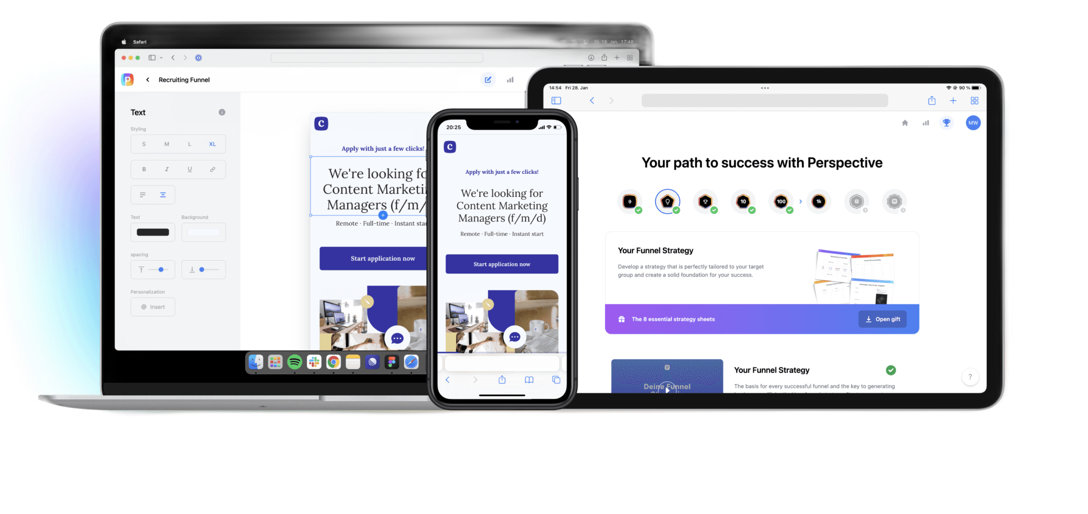 A dedicated, conversion-focused campaign landing page.